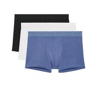 HOM Lot de 3 Boxers Armand 2 Shorts, Noir + Bleu + Blanc, M Men's
