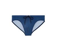 HOM Slip de Bain MORNY Swim Briefs, Micro Motif Marine/Orange, L Men's