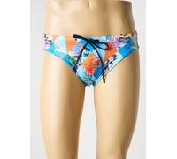 HOM Slip de Bain Port CROS Swim Briefs, Imprimé Carte Postale Losanges, Orange/Bleu, M Men's