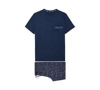 HOM Pyjama court ' Broceliande Short Sleepwear ' bleu marine, Taille M