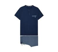 HOM Pyjama Court Cairo Pajama Set, Marine, M Men's