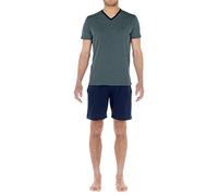 HOM Pyjama Court VALERE Pajama Set, Imprimé Marine, XXL Men's