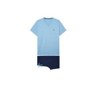 HOM Pyjama Court Walter Pajama Set, Fond Bleu, L Men's