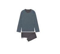 HOM Pyjama long ' Aloys Long Sleepwear ' turquoise / gris foncé, Taille M