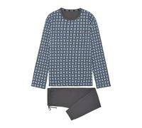 HOM Pyjama Long ALOYS Pajama Set, Bleus et Gris, L Men's