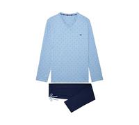 HOM Pyjama Long Walter Pajama Set, Bleu, L Men's