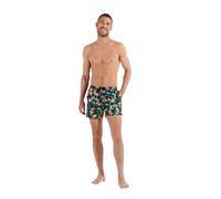 HOM Short de Bain Flamingo Board, Imprimé flamand Rose Fond Marine, L Men's