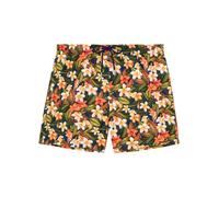 HOM Shorts de bain ' Beach Boxer Etna ' beige / vert / orange, Taille XXL