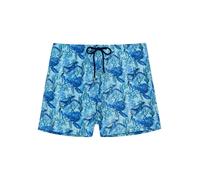 HOM Shorts de bain ' Beach Boxer Tartane ' bleu / aqua, Taille XXL