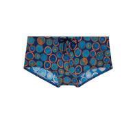 HOM Shorts de bain ' Swim Trunk Trapani ' bleu marine / orange, Taille XL