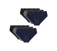 HOM Slip 'Boxerlines no.2' bleu marine / gris chiné / noir, Taille XXL