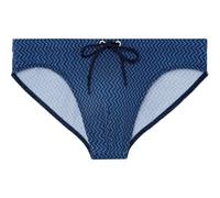 HOM Slip de Bain MORNY Swim Briefs, Micro Motif Marine/Orange, S Men's