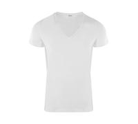 Hom T-Shirt col V Supreme Coton (Blanc)