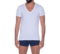 HOM T-Shirt col V Supreme Coton (Blanc)