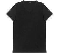 HOM T-Shirt col V Supreme Coton (Noir)