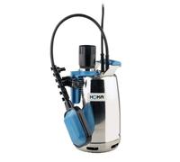 HOMA Pompe submersible en acier inoxydable avec refroidissement de l'enveloppe CR 253, interrupteur à flotteur