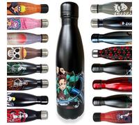 Homadict - Bouteille Isotherme Demon Slayer - Gourde en acier inoxidable - Tanjiro Souffle de l'eau - Maintien Chaud et Froid 12h - Sport, Voyage, Quotidien - 500ml - BPA Free - Licence Officielle
