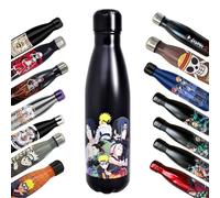 Homadict - Bouteille Isotherme Naruto - Gourde en acier inoxidable - Team Konoha - Maintien Chaud et Froid 12h - Sport, Voyage, Quotidien - 500ml - BPA Free - Licence Officielle