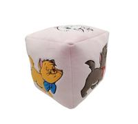 HÔMADICT Coussin Aristochats Marie Cube 6 faces Doux et moelleux 25 x 25 cm Sous licence Disney