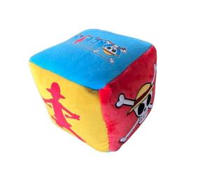 HÔMADICT - Coussin One Piece - Lufy Cube 6 Face - Accessoire Décoratif - Doux et Moelleux - Dimensions 25 X 25 cm - sous Licence Officiel One Piece
