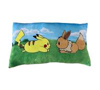 HÔMADICT - Coussin Pokémon - Evoli Et Pikachu Bisous - Accessoire Décoratif - Doux et Moelleux - 60 X 30 cm - Licence Officiel
