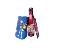 Homadict - Pack Bouteille Isotherme One Piece + Protection Manga - Boîte Décorative Style Manga - Licence Officielle