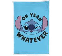 Homadict Plaid Sherpa 100x150 Cm Stitch Whatever Blue