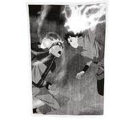 HÔMADICT Plaid Sherpa Pokémon - 100x150cm - Couverture Polaire Douce & Chaude - Naruto vs Saskue Duel - Qualité Elevée & Confortable - Licence Officielle