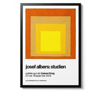 Homage to the Square Orange - Josef Albers, Fine Art Prints Bauhaus Wall Art, Famous Painting Home Decor, Modern Art Gift Idea, Archival Matte, A2 (impression uniquement) - 59,4 x 42 cm
