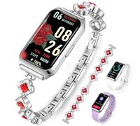 Homailida Montre Connectée Femme, 1.47" HD Montre Intelligente Autonomie Prolongée étanche Sportifs Traqueur d'Activité Suivi du Sommeil SpO2 Oxymétrie pour Android iOS