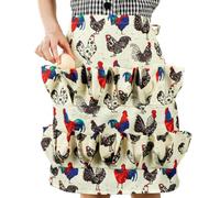 Homaisson Tablier à œufs en toile durable 15 poches pour recueillir les œufs de poule, canard, oie