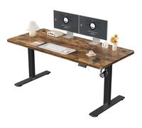 Homall Bureau Assis Debout Électrique 160x70 Torréfié - Mémoire & USB - Réglable 73-118cm - Système Anti-collision