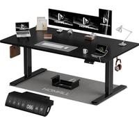 Homall Bureau Assis Debout Électrique 160x80 cm Bureau Réglable en Hauteur avec Fonction Mémoire et Système Anti-Collision, avec Plateau de Gestion des Câbles
