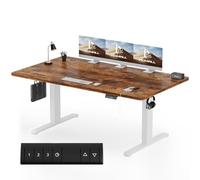 Homall Bureau Assis Debout Électrique180 x 80 cm,Bureau Réglable en Hauteur avec Fonction Mémoire et Système Anti-Collision, avec Plateau de Gestion des Câbles