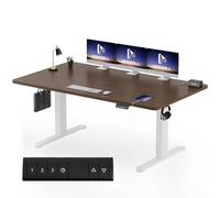 Homall Bureau Assis Debout Électrique180 x 80 cm,Bureau Réglable en Hauteur avec Fonction Mémoire et Système Anti-Collision, avec Plateau de Gestion des Câbles