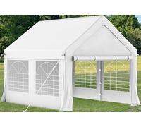 Homall Pavillon 3X4 M imperméable Stable résistant à l'hiver Tente de réception avec 4 Parties latérales et fenêtre,Pavillon de Jardin Tente de Jardin pour fête, Jardin, arrière-Cour,Blanc