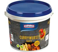 Homann Sauce pour saucisses au curry avec épices douces et piquantes seau 5kg