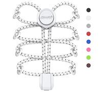HOMAR Lacet Élastique pour Adultes et Enfants Lacets Chaussures Autobloquants Lacets Élastique 180cm pour Baskets Triathlon Sport