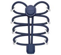 HOMAR Lacets Élastique Adulte Enfant Lacet Élastique Autobloquants Réfléchissant Lacets Sans Laçage sans Immobiliser avec 180cm 8 Couleurs Lacets de Chaussures Bleu marine Pur