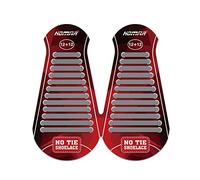 HOMAR Lacets Élastique pour Adultes et Enfants No Tie Lacets Silicone sans Laçage pour Baskets Chaussures de Planche Bottes Lacet Élastique sans Nœud