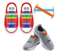 Homar No Tie Lacets pour les enfants et adultes - Best in Sports Fan Lacets imperméables Silicon Flat élastiques Lacets de sport course de chaussures pour Shoes Sneaker Conseil Bottes et Souliers (Kid Size Mix Color)