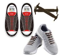 Homar No Tie Lacets pour les enfants et adultes - Best in Sports Fan Lacets imperméables Silicon Flat élastiques Lacets de sport course de chaussures pour Shoes Sneaker Conseil Bottes et Souliers (Adult Size Brown)