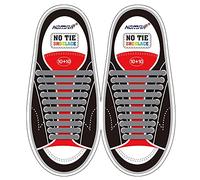 Homar No Tie Lacets pour les enfants et adultes - Best in Sports Fan Lacets imperméables Silicon Flat élastiques Lacets de sport course de chaussures pour Shoes Sneaker Conseil Bottes et Souliers (Adult Size Gray)