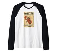 Homard Mind State Chemise Humoristique Maine Coast Summer Vibes Manche Raglan