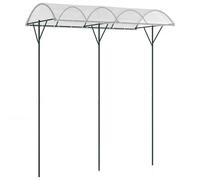 HOMASIS Abri Métallique pour Tomates avec Toile de Protection en PE Imperméable, Abri de Protectionaux Intempéries avec Cordes de Fixation et Piquets d'ancrage, Abri pour Jardin. Balcon et Terrasse