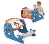 HOMASIS Table d'activités Convertible 4 en 1 avec Banc