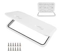 HOMASIS Trappe de bateau en plastique - 60,5 x 35 cm - Avec angle d'ouverture de 180 ° - Antidérapante et résistante aux intempéries - Pour bateau, yacht, camping-car