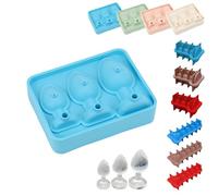Homaskylynn Butt Plug Ice Mold, Butt Penis Plug Ice Cube Tray, Anal Plug Ice Mold, Butt Plug Ice Maker, Personalized Ice Cube Mold with Lid, Adult Prank Silicone Ice Cube Tray for Stanley Cup(A-Blue)