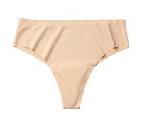 Homaskylynn Camel Toe Cover Thongs for Women - G-String, Seamless Design, Machine Washable, Basic Fit, Comfortable Underwear(Beige,Small)