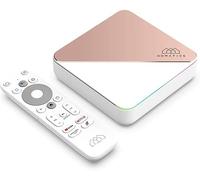 Homatics R Box R 4K Plus - Boîtier Android TV Certifié G00gle TV - 4 Go RAM / 32 Go ROM - Amlogic S905X4 - 4K HDR - Wi-FI 6 - Ethernet Gigabit - Dolby Atmos - Commande Vocale